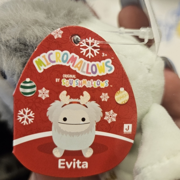 NWT Evita The Bigfoot Micromallow Squishmallow - Picture 6 of 7